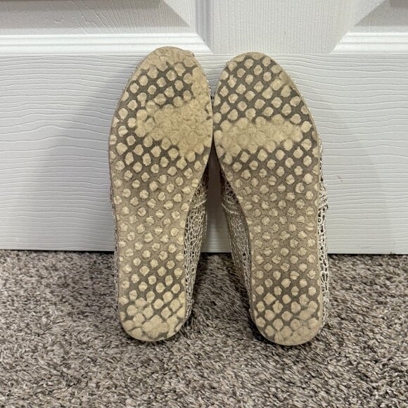 Toms Alpargata Cloudbound in Ivory Natural Moroccan Crochet Women's Size 6.5 - Picture 7 of 8